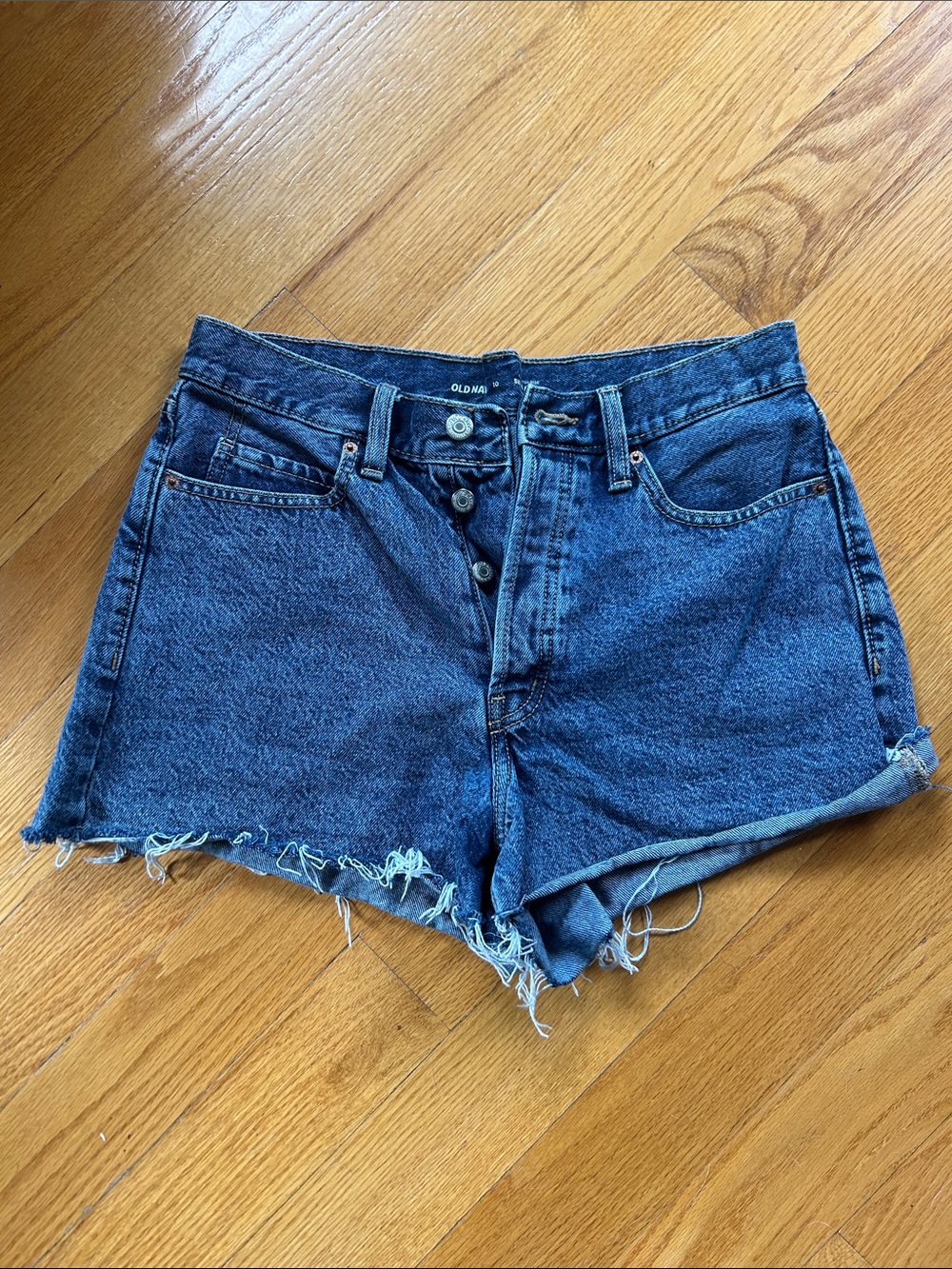 Old Navy Dark Blue Denim Cutoff Shorts